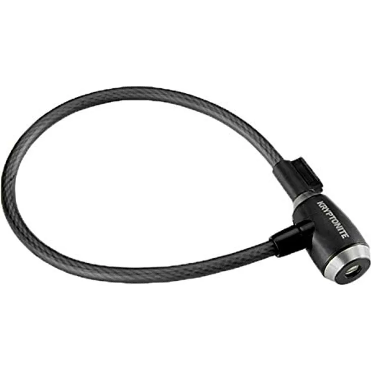 Kryptonite Kryptoflex, Veloschloss, 65 cm, robust und wetterfest, leicht flexibel