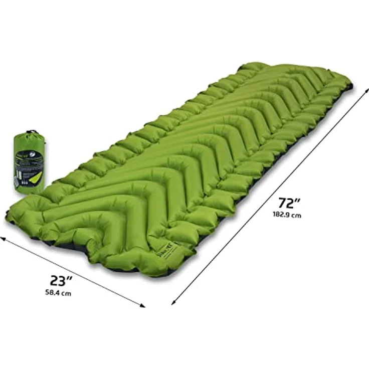 Klymit Static V2, Isomatte mit ergonomischem Design, ultraleicht und kompaktem Packmaß, 183 cm, 463 g – Bild 2