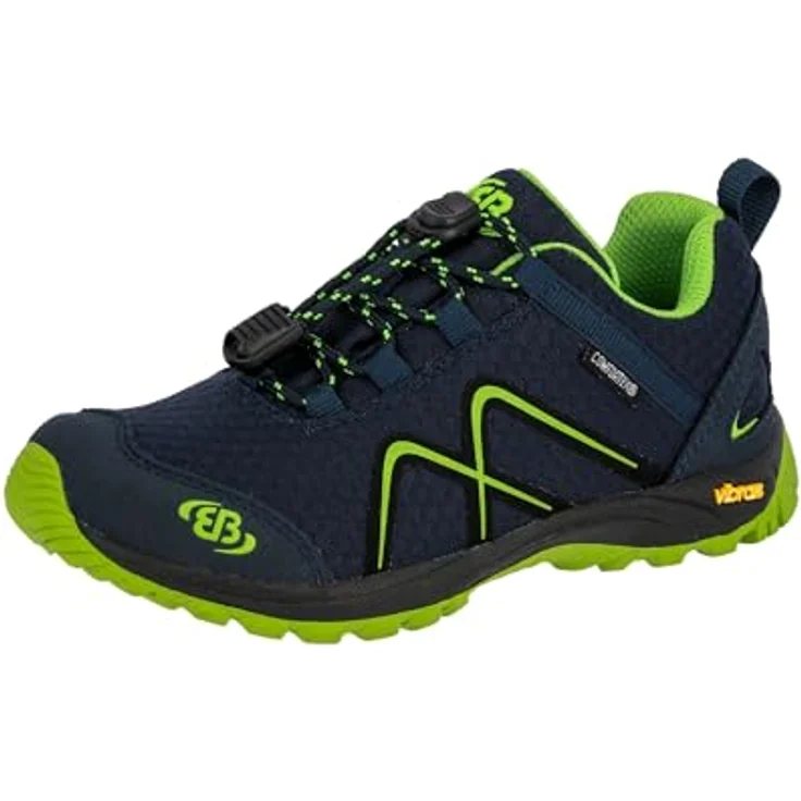BRÜTTING Outdoorschuh Guide, robuster Wanderschuh mit Schnellschnürsystem und Vibram-Laufsohle, schwarz – Bild 1
