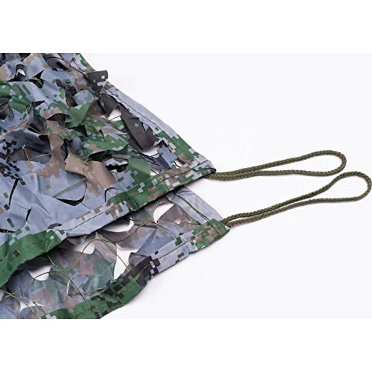 NINAT Tarnnetz Camouflage Digital 4M x 5M, hochwertiges 150D-Polyester-Gewebe für Jagd und Outdoor, 3D-Material für effektive Tarnung – Bild 4