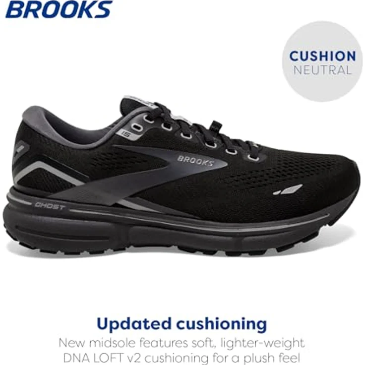 BROOKS Ghost 15 GTX, Damen Laufschuhe in schwarz, wasserdicht mit DNA Loft Dämpfung – Bild 2