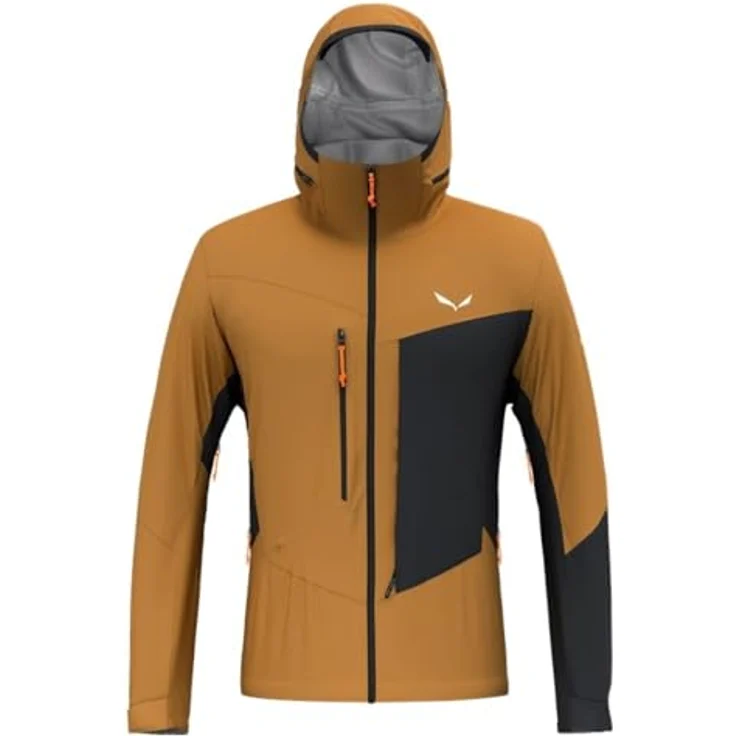 Salewa Sella 3L Powertex Jacket, Herren Skijacke, wasserdicht 20.000 mm, atmungsaktiv 20.000 g/m²/24h, Braun, XL – Bild 1