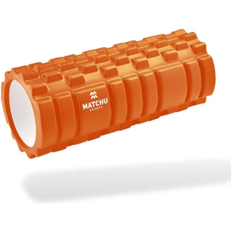 MATCHU Faszienrolle - Massageroller in Orange, 33x14 cm, mittel, für Selbstmassage und Verspannungsabbau – Bild 1