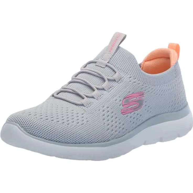 Skechers Sport Womens SUMMITS Sneakers, Laufschuhe für Damen mit Dämpfung und Komfort, grau