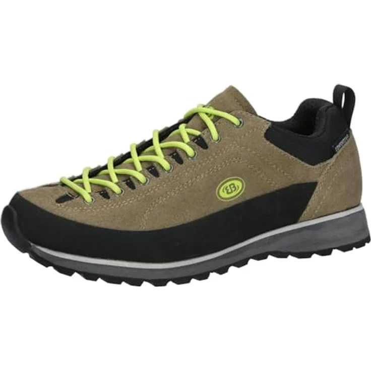 Brütting Mount Parry 43, Unisex Wanderschuhe in Olive/Schwarz/Zitronengelb mit rutschfester Vibram-Außensohle und atmungsaktivem Obermaterial – Bild 1