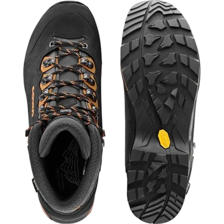 Lowa Camino Evo GTX, Herren Wanderschuhe, wasserdicht mit Gore-Tex-Membran, Vibram-Sohle, Größe 44.5, Schwarz – Bild 6