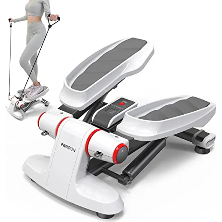 PROIRON Stepper für Zuhause, Swing Stepper 120kg mit Display für Bein und Po-Training, Mini Stepper Sport Stepper Twister Stepper Cardi - verschleißfreie Hydraulik-Zylinder - ohne Lär – Bild 1