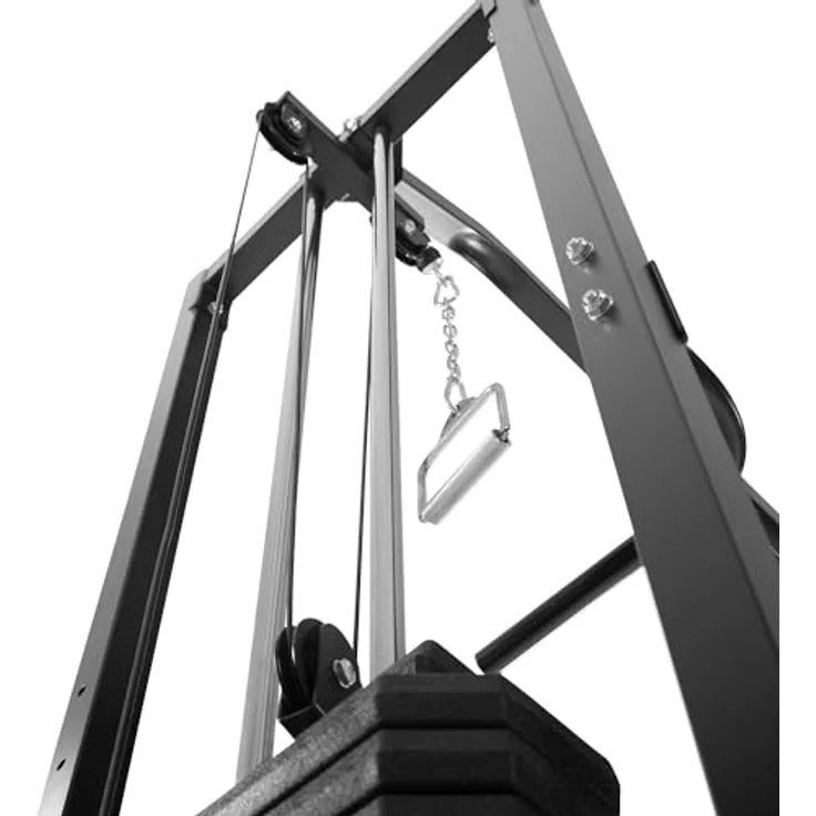 Dione Cable Crossover 2X 75KG - Kraftstation mit integrierter Klimmzugstange - Fitness Training Center - Homegym, Schwarz – Bild 4