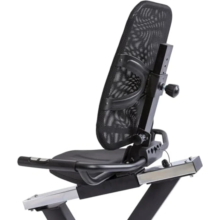Tunturi Signature E60 Liegefahrrad, Ergometer mit tiefem Einstieg, 48 Programme, ergonomisch anpassbar, Transportrollen – Bild 3