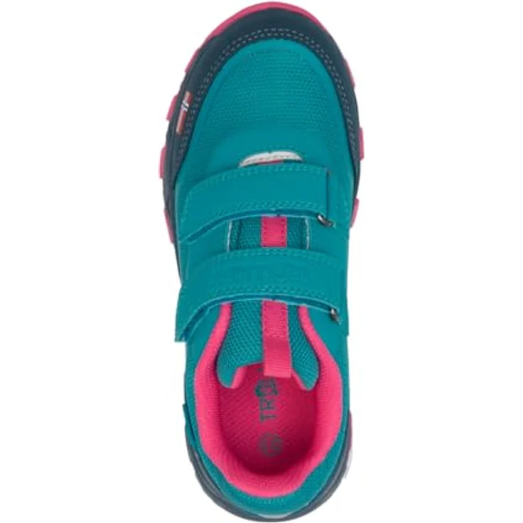 Trollkids Kid's Preikestolen Hiker, Wasserdichte Wanderschuhe für Kinder mit Klettverschlüssen, Türkis – Bild 6