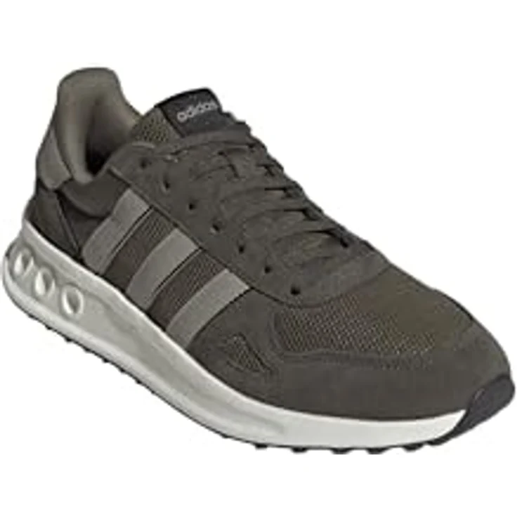 adidas Run 84 Herren Sneaker, Laufschuhe mit Cloudfoam Dämpfung und Leder-Overlays, grau – Bild 1