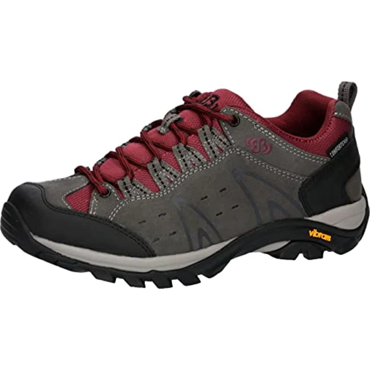 BRÜTTING Mount Bona Low, funktionaler Outdoorschuh mit Veloursleder und Comfortex-Klimamembrane, wasserdicht, grau – Bild 2