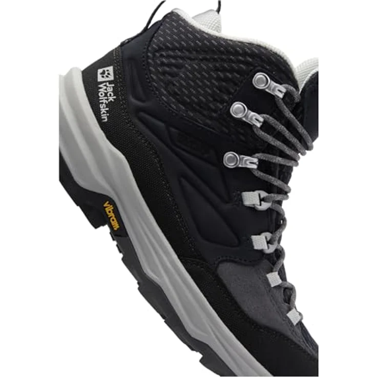 Jack Wolfskin Cyrox Texapore Mid, Damen Wanderschuhe, atmungsaktiv und wasserdicht, Größe 41, Grau – Bild 5