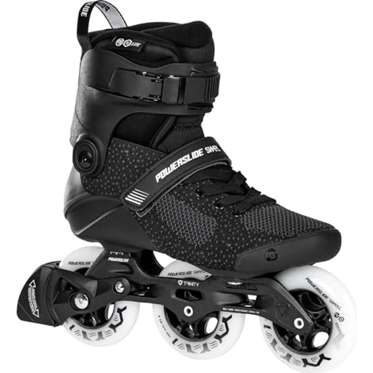 Powerslide Inlineskates Swell Lite Black 100, Fitness Skates mit herausnehmbarem Innenschuh – Bild 3