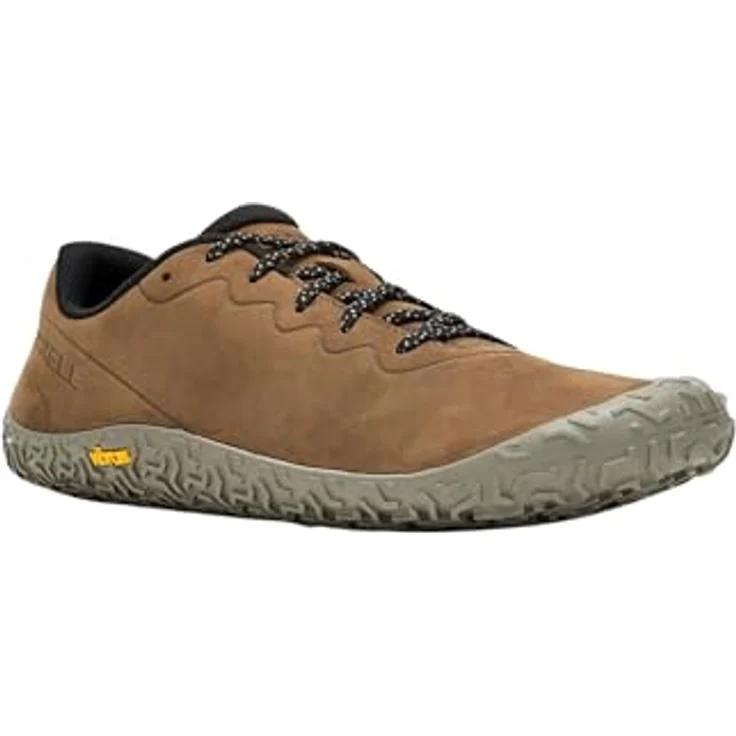 Merrell Vapor Glove 6, Herren Wanderschuhe mit Vibram EcoStep-Sohle, 100% Leder, braun, Größe 46 – Bild 3