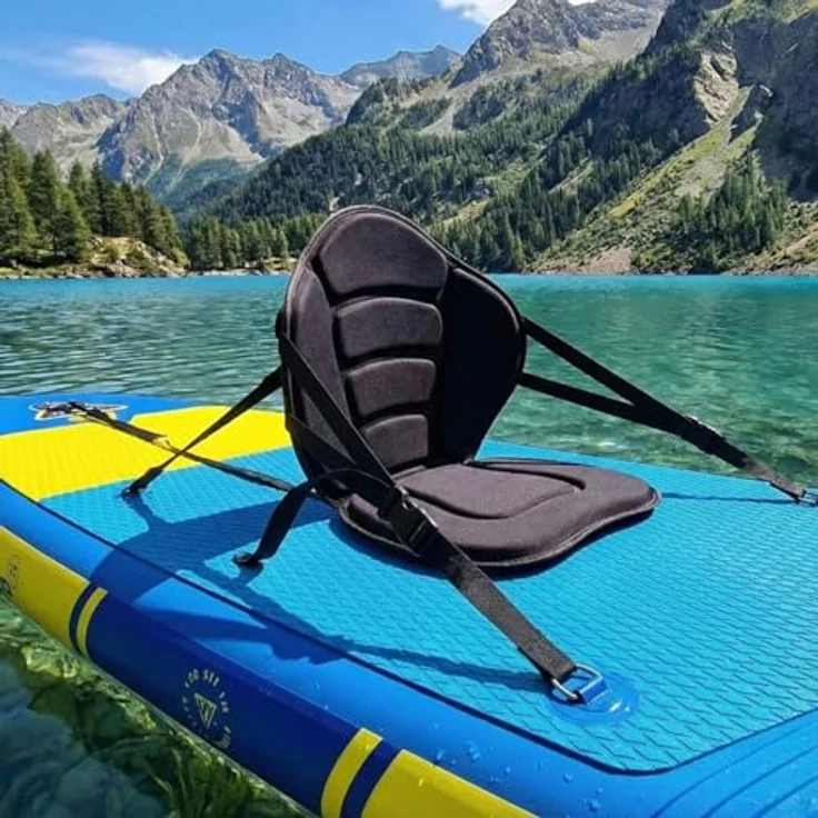 WattSUP F10 SUP Board Stand Up Paddle Surf-Board Paddel ISUP 305x81cm, Blau/Yellow – Bild 7