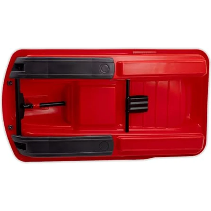 KHW Lenkschlitten Snow Fox, Rot, 95 cm, TÜV-geprüft, inkl. Zugseil, kälte- und lichtbeständiger Kunststoff, Made in Germany – Bild 5