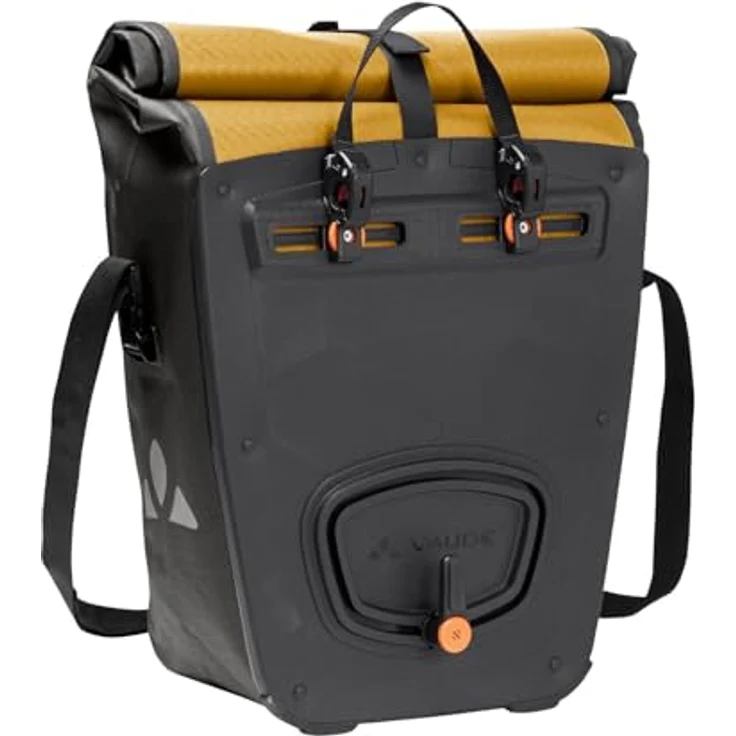 Vaude Aqua Back, wasserdichte Gepäckträgertasche, 48 l, mit Wickelverschluss und QMR 2.0-System, recycelte Materialien, hergestellt in Deutschland – Bild 2