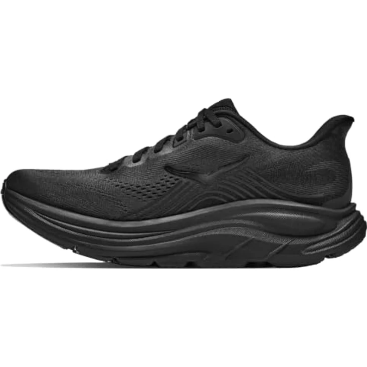 HOKA ONE ONE CLIFTON 11 Herren Laufschuh, dämpfende EVA-Zwischensohle, reflektierende Details, Black/Black, Größe 45 – Bild 6