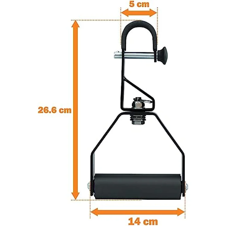 Yes4All Drehbare Klimmzuggriffe mit Rutschfesten Griffen und Schaumstoffpads - Dynamische Fitness Griffe befestigbar an Klimmzugstangen, Langhanteln, Latzug – Bild 2