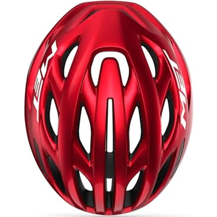 MET ESTRO MIPS Fahrradhelm, schwarz-rot glänzend, Größe M, mit MIPS-Technologie und optimaler Belüftung – Bild 4