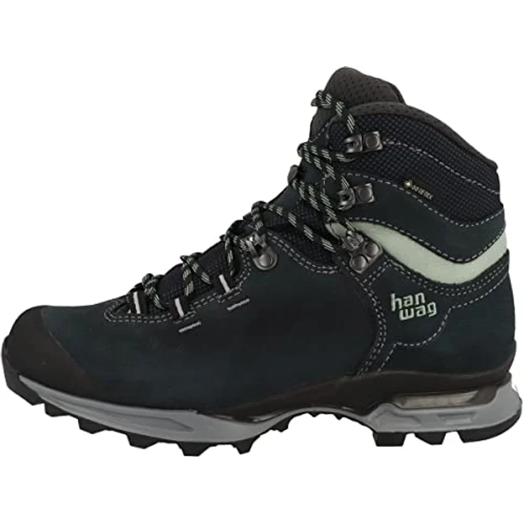 Hanwag Tatra Light Lady GTX, wasserdichter Veloursleder Damen Wanderschuh mit GORE-TEX Futter, petrolblau/mint – Bild 1
