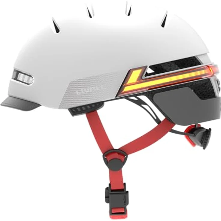 Livall Urban Intelligent Helm, Fahrradhelm mit LED-Beleuchtung, Bluetooth-Funktion, Sandsteingrau, 55-59 cm – Bild 2