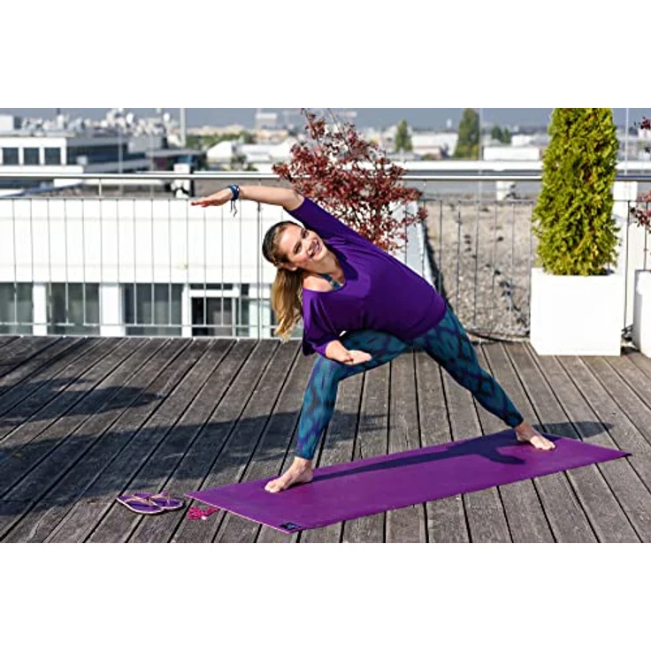 Yogistar Yogamatte Yogimat® Sun - 4mm Gelb, Ö-Tex 100 zertifiziert, Extreme Rutschfestigkeit – Bild 5