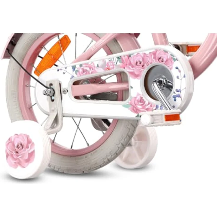 Sun Baby Flower Retro Kinderfahrrad 14 Zoll mit Schubstange, Rosa, für Kinder bis 50 kg – Bild 7