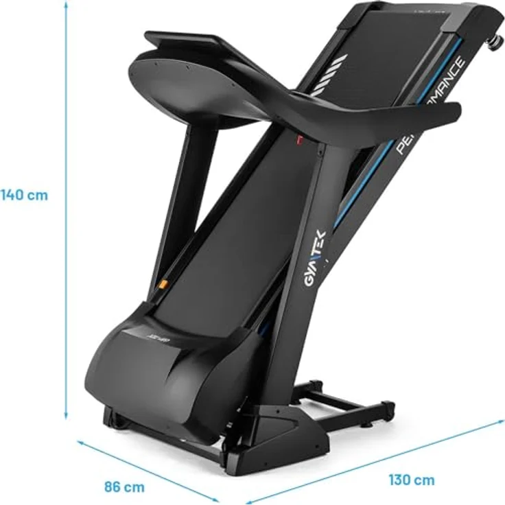 Gymtek XT900 Elektrisches Laufband für Zuhause 150kg, 1,0-20,0 km/h, Walking Pad Klappbar - Treadmill for Home, Laufbänder – Bild 5