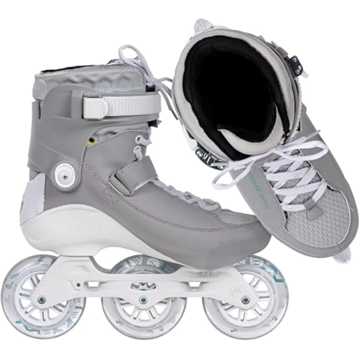 POWERSLIDE Inlineskates Swell Glacier Lake 100 47, innovative Inline-Fitness-Skates in Grau/Weiß – Bild 7