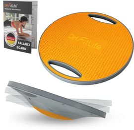 DH FitLife Balance Board, Wackelbrett, Balance Pad mit Griffen, extra groß Ø 42cm