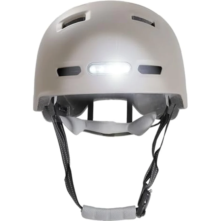 Crazy Safety Velohelm Matt Sand, Fahrradhelm für 57-61 cm mit Belüftung und verstellbarem Gurt – Bild 2