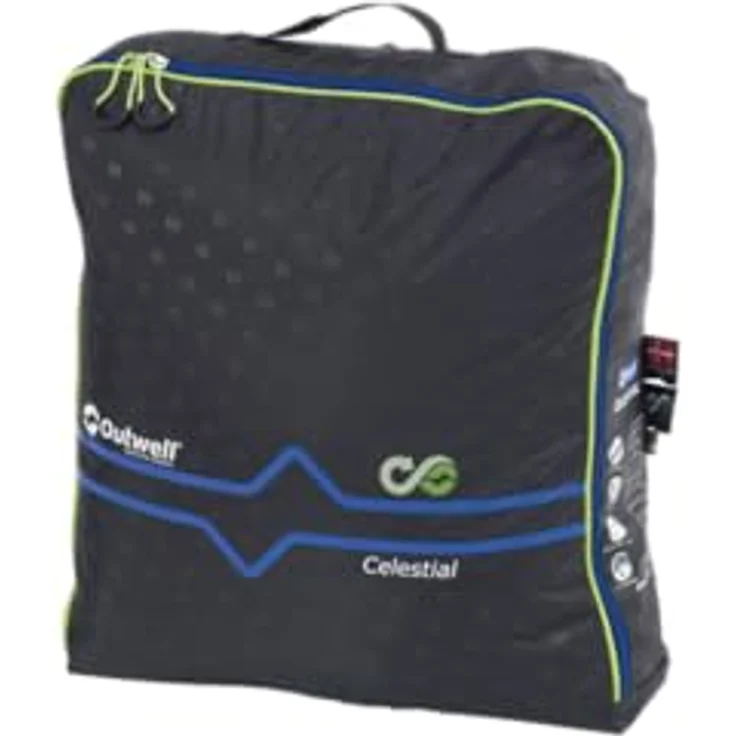 Outwell Celestial Deckenschlafsack, 225 cm, isolierte Kopfstütze, recycelte Polyesterfüllung, Baumwoll-Innenfutter, praktische Stauraumtasche – Bild 4