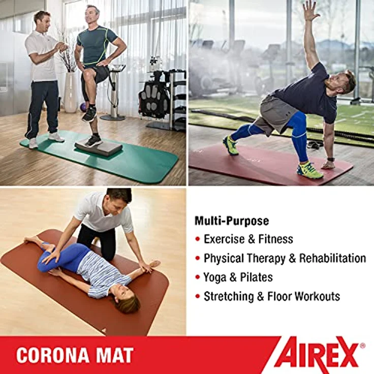 Airex Corona, Yogamatte mit 15 mm Dicke, ideal für Physiotherapie und Personal Training – Bild 3