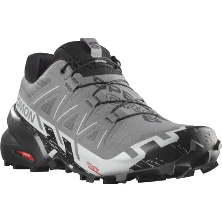 Salomon Speedcross 6 Trail Schuhe Herren, Laufschuhe für weiche und nasse Untergründe, robustes Mesh-Obermaterial, Schnellschnürung, OrthoLite Einlegesohle