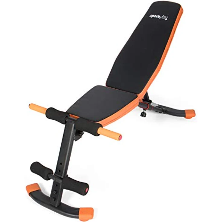SportPlus | Newest edition | multifunktionale Trainingsbank | Sit-Up Bank mit 6-stufig einstellbarer Rückenlehne (-24°/0°/19°/36°/53°/79°), Fitnessbank für Ganzkörpertraining, platzsparend, bis 100 kg – Bild 1