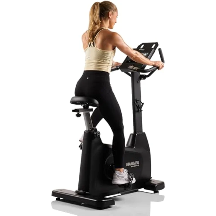 HAMMER Ergometer UB 8000 ´25, leiser Heimtrainer mit 10,1" Touch-Display, vorinstallierten Apps Kinomap & Zwift, 14 kg Schwungmasse, 17 Programme, bis 150 kg Nutzergewicht – Bild 5