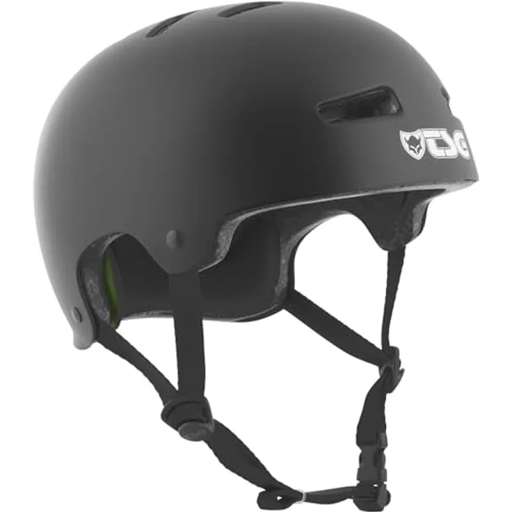 TSG Evolution Solid Satin Black Helm, Kinderfahrradhelm in Größe L/XL