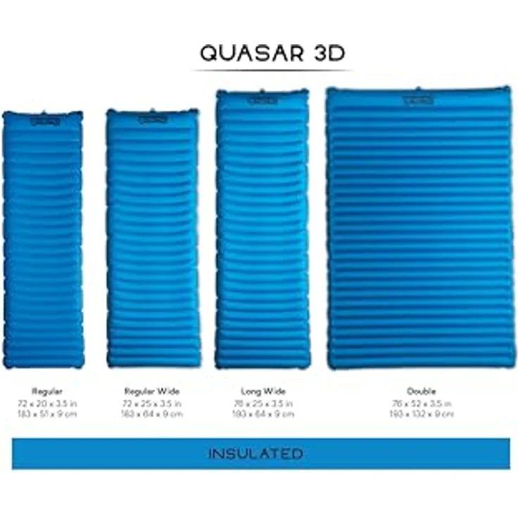Nemo Equipment Quasar 3D, Isomatte mit R-Wert 3.3, kompakt, schnellablass-Ventil, 100% Polyester – Bild 5