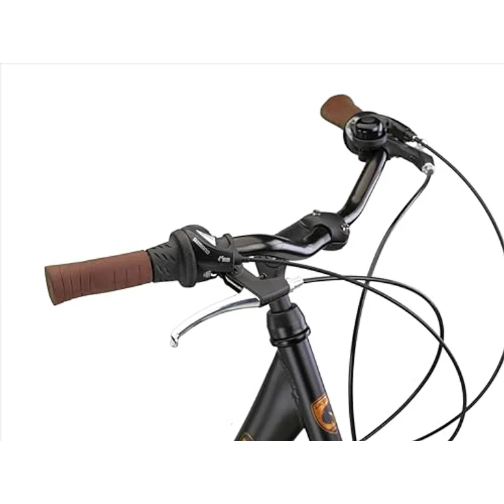 Licorne Bike Premium City Bike in 24,26 und 28 Zoll - Shimano 21 Gang-Schaltung - Hollandfahrrad - Violetta - Schwarz – Bild 5