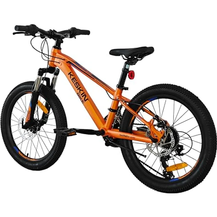 Keskin HT MTB1 20" Kinder-Mountainbike, 21-Gang Shimano, 2.35" Luftreifen, Scheibenbremsen, Aluminiumrahmen, Neongrün – Bild 3