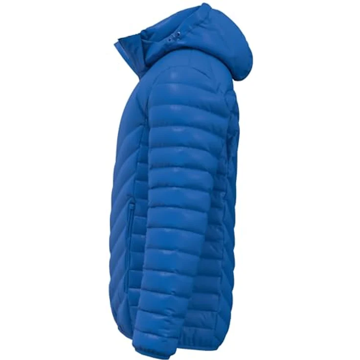 Erima CMPT Puffer Jacke Herren, leichte Steppjacke mit abnehmbarer Kapuze und elastischem Einfassband, blau, Gr 3XL – Bild 2