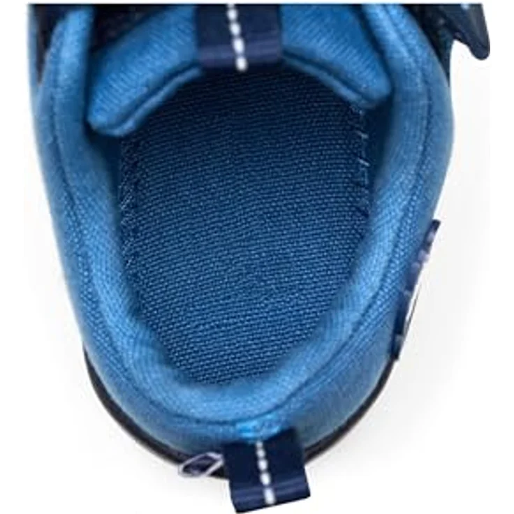 Affenzahn Kid's Barfussschuh Baumwolle Lucky, Unisex Kletterschuhe mit Gummisohle, Klettverschluss, Größe 26, Blau – Bild 8