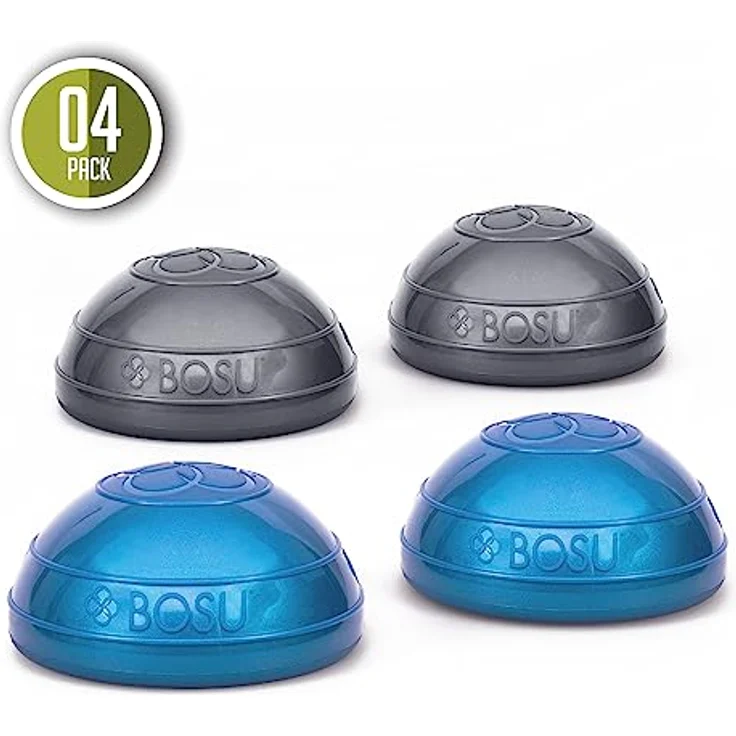 Bosu Balance-Ball Balance Pods, 4er-Pack, Ganzkörpertraining, Schwarz – Bild 3