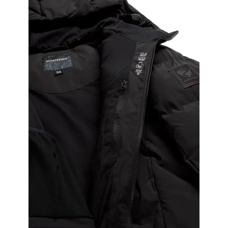 Ziener TYERS-Z Skijacke, atmungsaktive Winterjacke mit Comfortemp® Wattierung und Aquashield® Membran, Schwarz – Bild 7