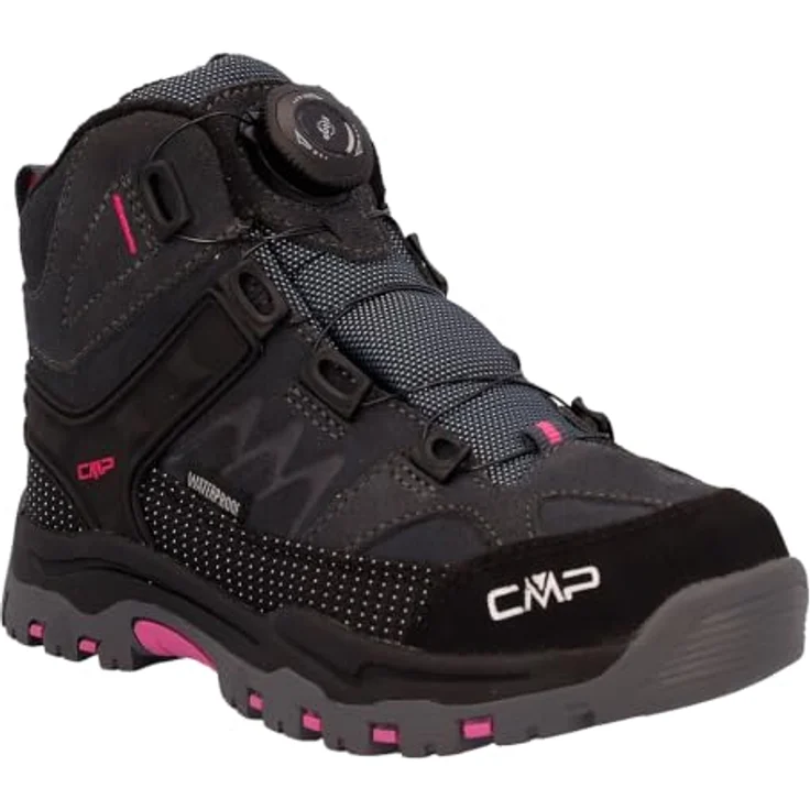 CMP Kids Kiruna Mid FITGO Fleece WP, Kinder Trekkingschuhe in Antracite-Festival, Größe 31, für Wandern – Bild 2