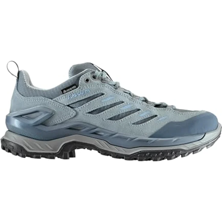 LOWA Wander- & Bergschuhe Damen, wasserdicht mit GORE-TEX Membran, Veloursleder/Textil, Blau, Größe 40 EU – Bild 2