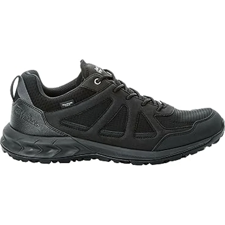 Jack Wolfskin Woodland 2 Texapore Low M, Herren Wanderschuhe, wasserdicht und atmungsaktiv, Schwarz, 40.5 – Bild 2