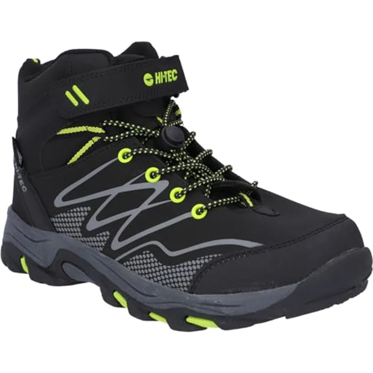 Hi-Tec Hi-Tec Blackout Mid Wp Jr, wasserdichter Outdoorschuh mit Klett-/Schnürkombination für Kinder – Bild 1